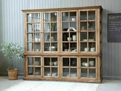 Rouen Large Display Cabinet - Natural