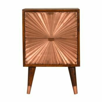 Nile Copper Bedside Table