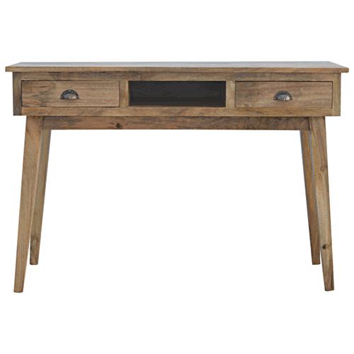 The Ely writing desk is just the job to usefully fill that empty place in your home, but especially useful for anybody who needs a desk in their home for homework, reading letters or bills, or preparing.