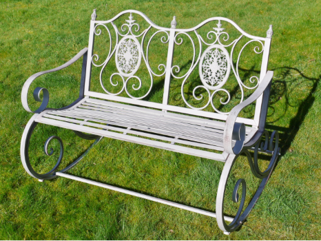 A sedate antique grey finish