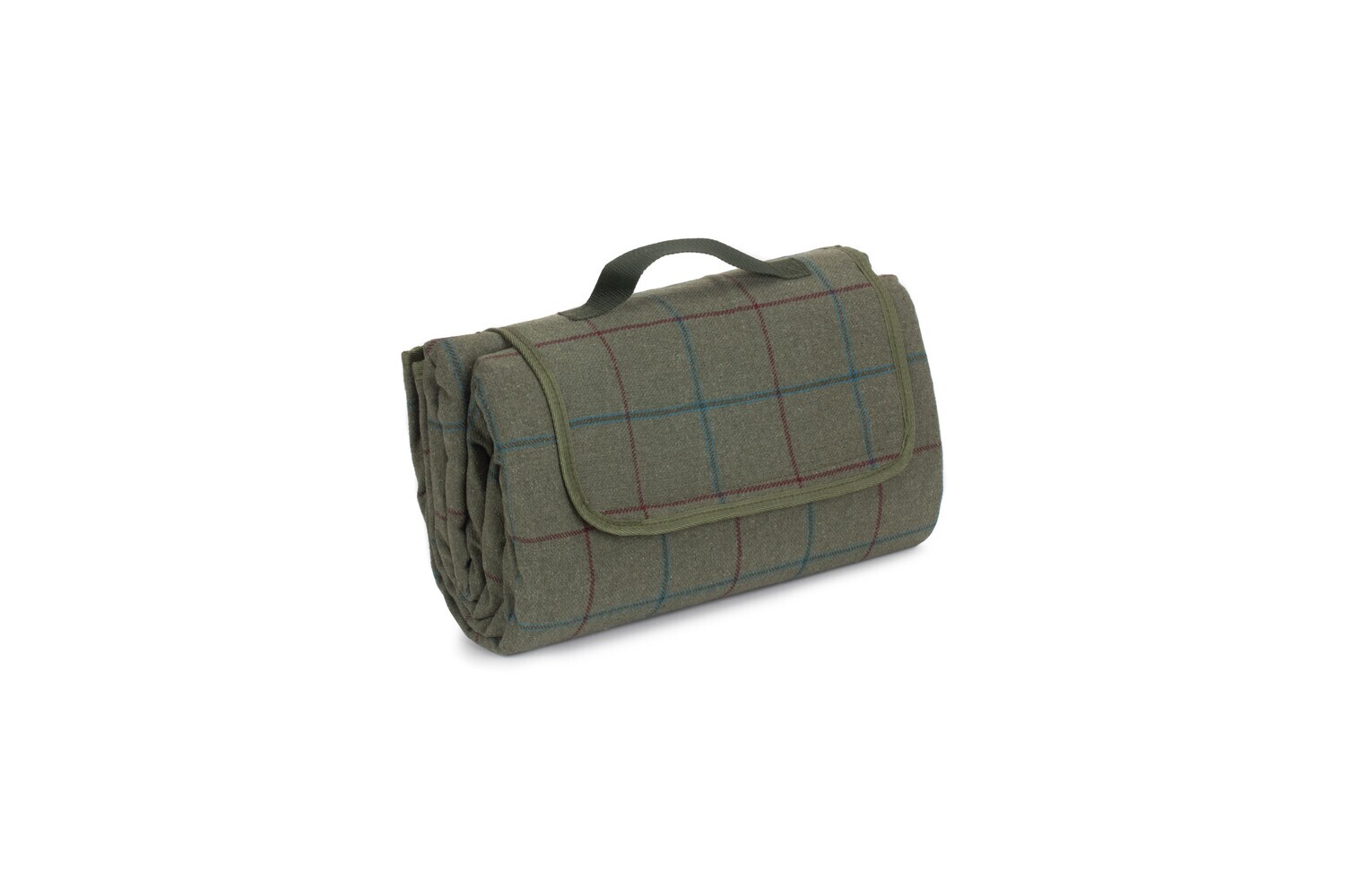 Green Tweed Picnic Blanket