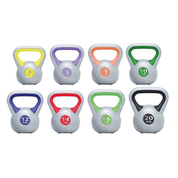Urban Fitness Vinyl Kettlebells
Complete set
Grey with yellow, purple, orange, green. blue, red, lime and black finish