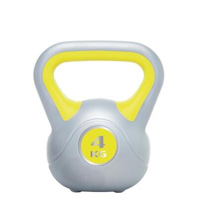 Urban Fitness Vinyl Kettlebell
4 kg Yellow and grey finish