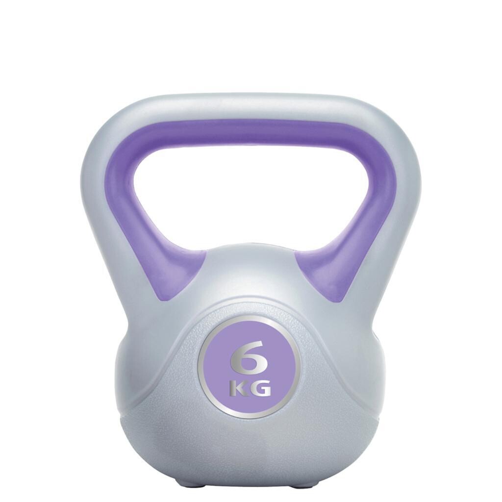 Urban Fitness Vinyl Kettlebell
6kg grey and mauve finish