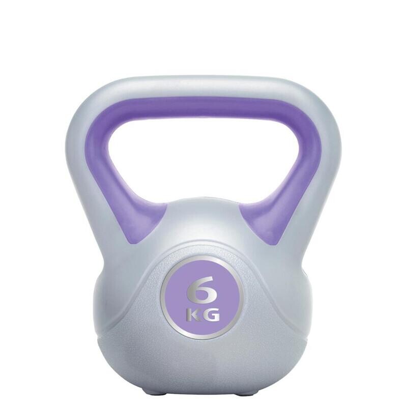 Urban Fitness Vinyl Kettlebell
6kg grey and mauve finish