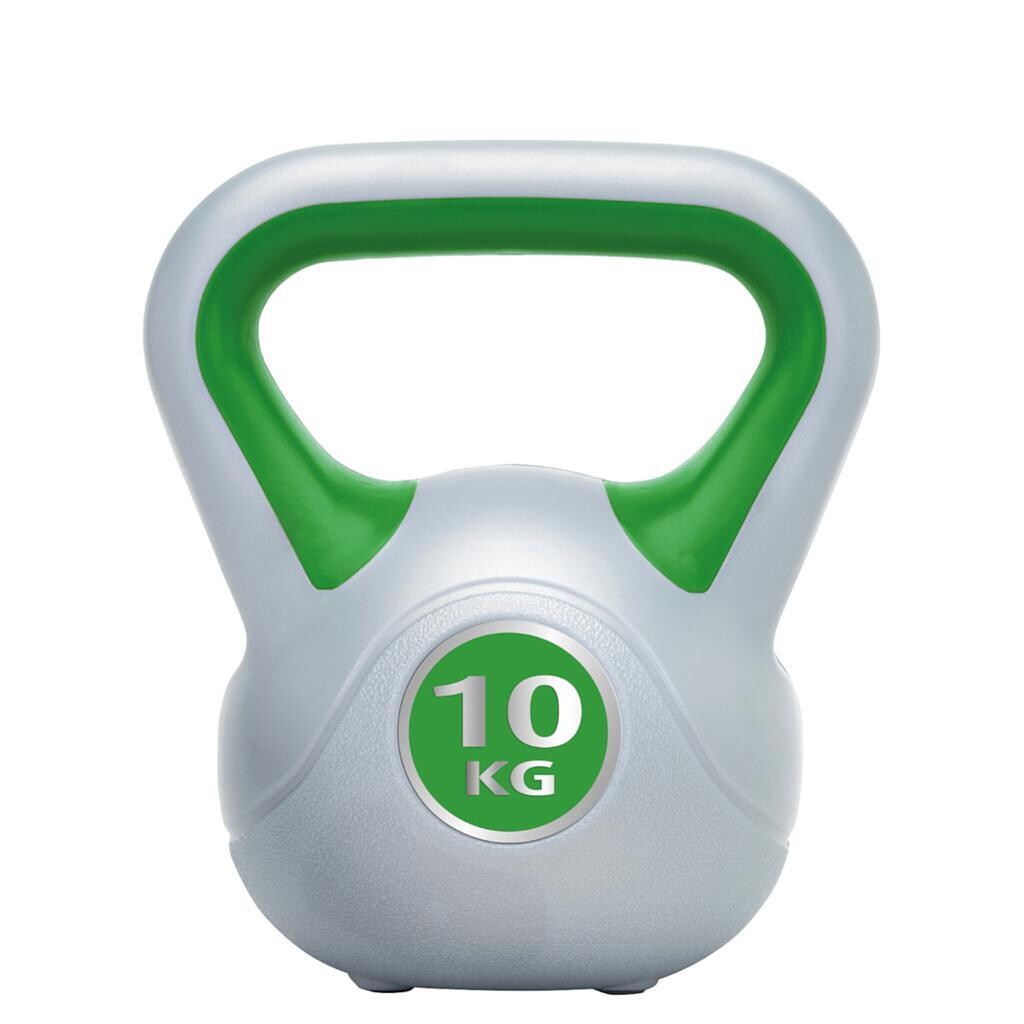 Urban Fitness Vinyl Kettlebell
10kg grey and green finish