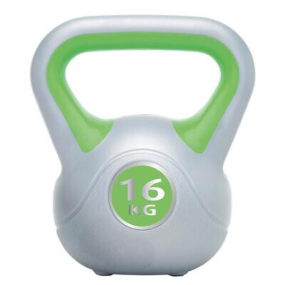 Urban Fitness Vinyl Kettlebell
16kg grey and lime green finish