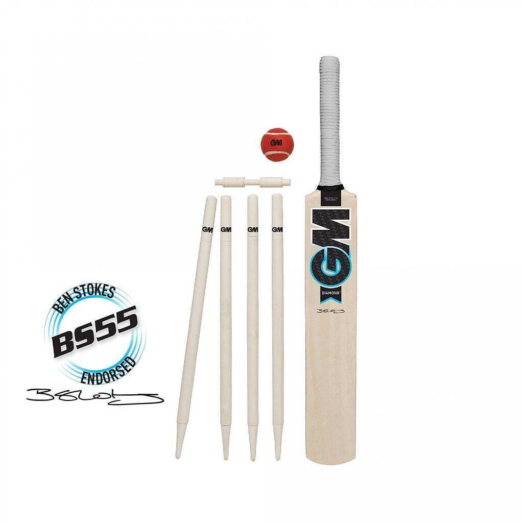 GM Diamond Cricket Set
Wooden Natural Finish.
Bat, Ball & Wicket