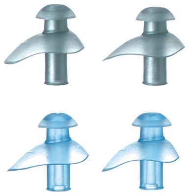 Speedo Ergo Earplugs
Light blue and Grey Finish