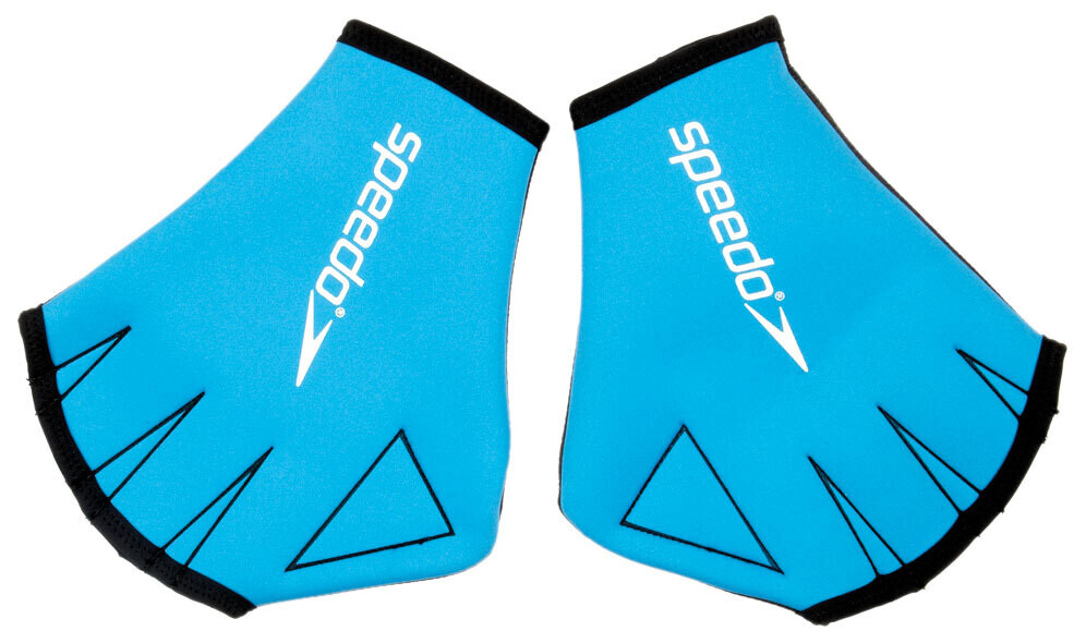 Speedo Aqua Gloves
Light Blue Finish with white Speedo Logo
Black trim