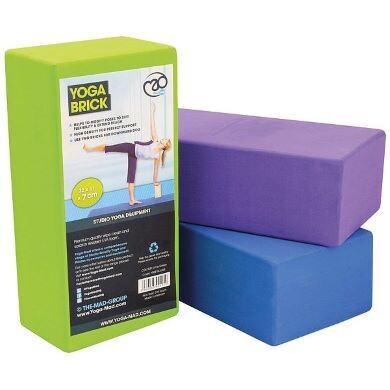 Yoga Blocks - Lime, Purple & Blue