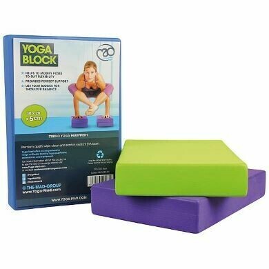 Yoga Block
Blue, Lime Green or Purple