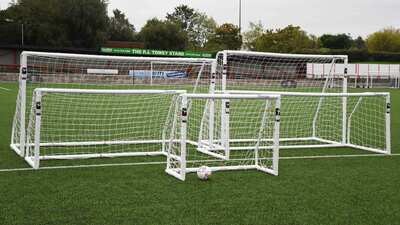Precision Match Goal Posts
White Goals sited on a football pitch
