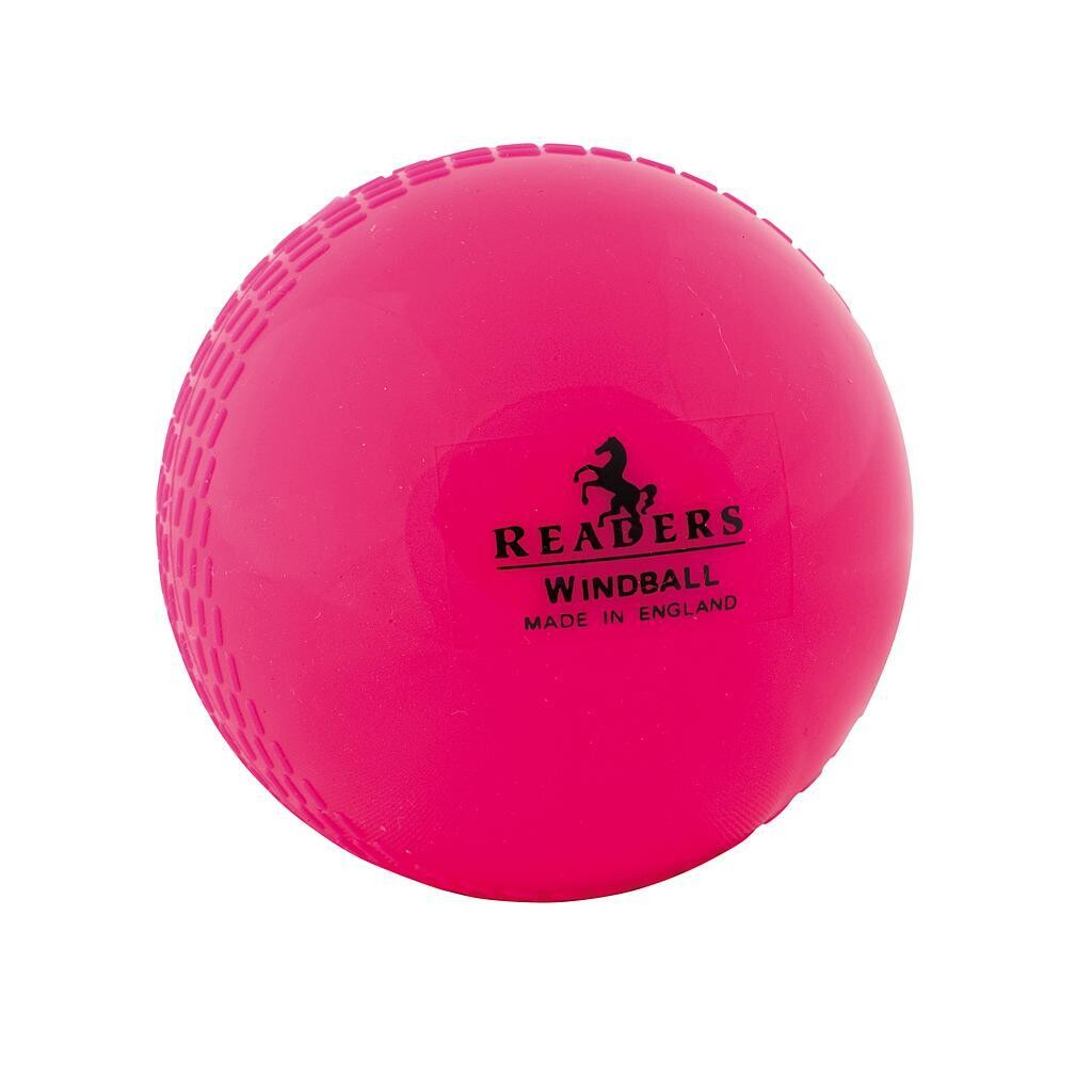 Readers Windball Training Cricket Ball
Bright Pink with Readers logo