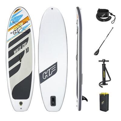 Hydro-Force White Cap 10ft SUP Set
White and Black Finish board and accessories