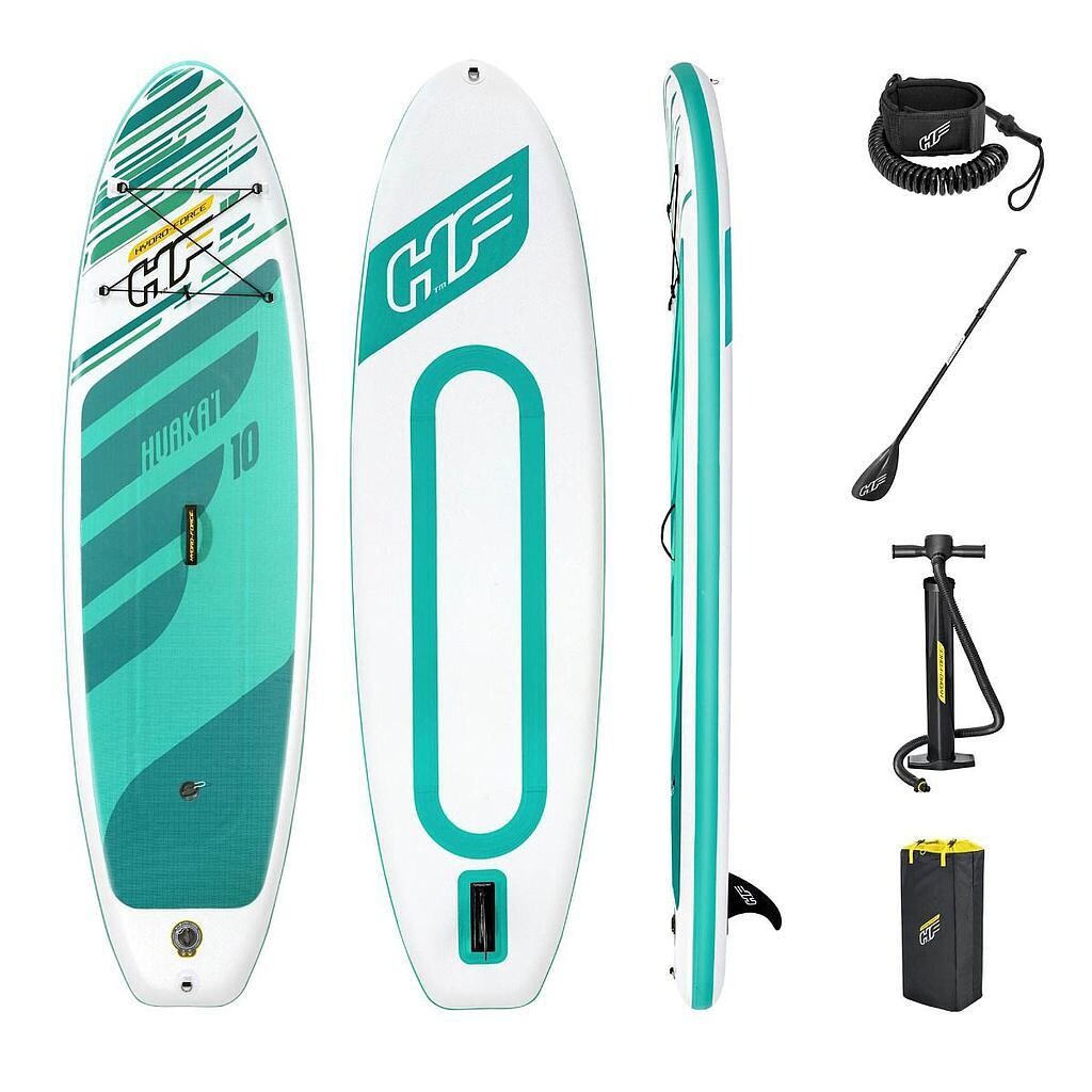 Hydro-Force Huaka'i 10ft SUP Set
Turquoise and White Finish
Image shows board and accessories