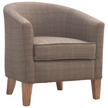 Solid wood frame, with legs finished in Natural Oak