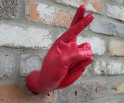 Shown here fixed to a brick wall