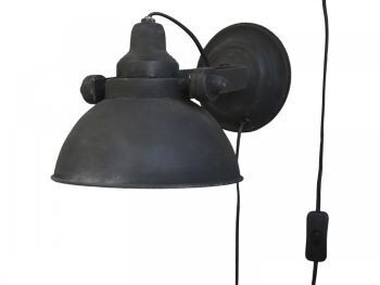 Black Factory Spot Wall Lamp