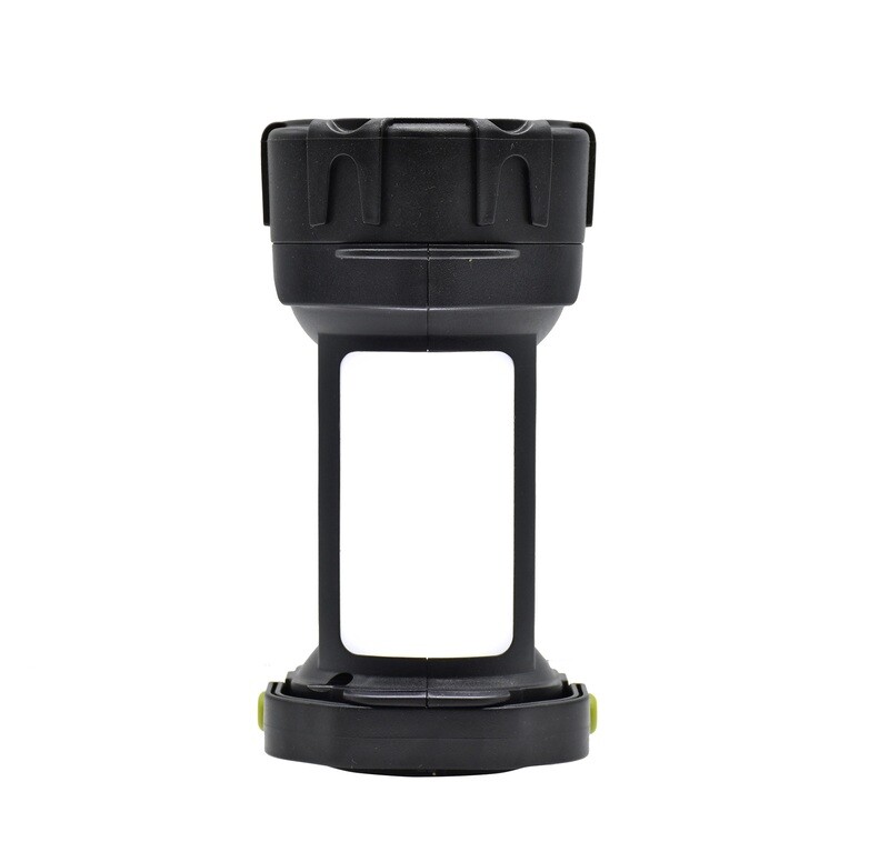 Six Peaks Multi Function Searchlight Lantern Torch
Black Yellow Finish
Stood Upright in lantern Position