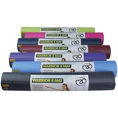 Yoga-Mad Warrior II Mat 4mm
Lime Green, Pink, Navy, Dark Red, Purple, Blue or Black