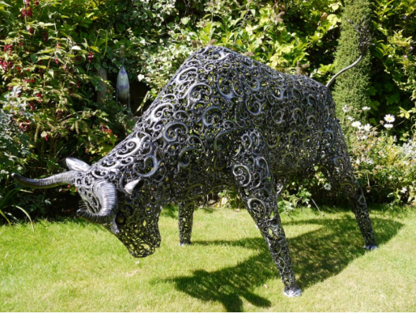A beautifully crafted metal artwork