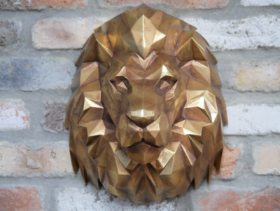 Geometric Lion Head