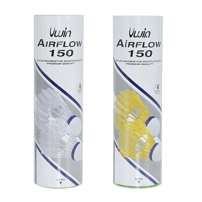 ​Uwin Airflow 150 Badminton Shuttlecocks (Tube of 6)