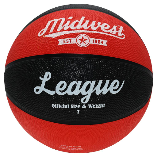 Midwest League Basketball Black/Red