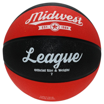 Midwest League Basketball Black/Red