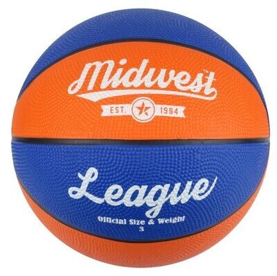 Midwest League Basketball Blue Orange