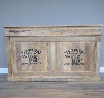 Just what you want! Your very own bar and you're the landlord! It's very sturdy at over 98 kilograms, and has an attractive logo below the counter top.