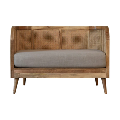 Mud Linen Rattan Sofa