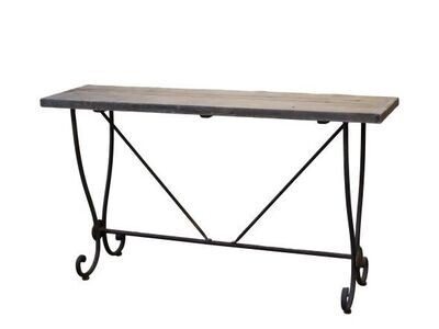 With perfectly beautiful ironwork, this French Service Table is also ideal as a shelf unit as it has a lovely solid pine top.