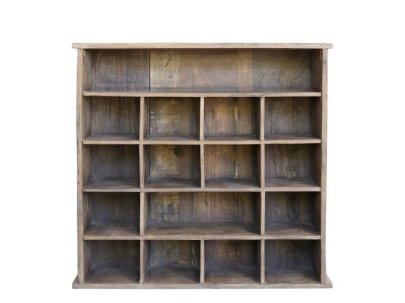 The Grande Shelf looks fabulous at nearly three feet high and wide. Lots of compartments including one unit-wide top compartment.