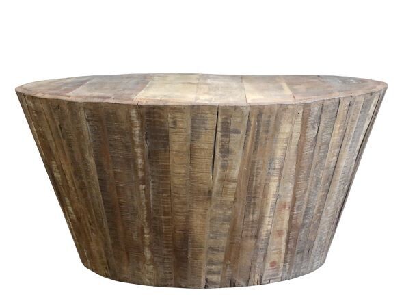 Repurposed and recycled wood make this a fine coffee table 
