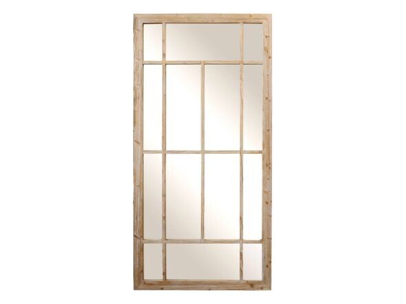 Such an exceptional and beautiful mirror to adorn your wall. It is a full size at nearly seven feet high. The mirror frame is made from recycled wood, 