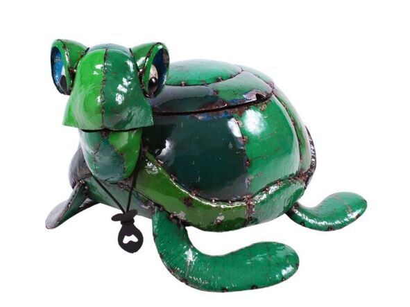 At over two feet long, he looks fantastic on the bar or table top.