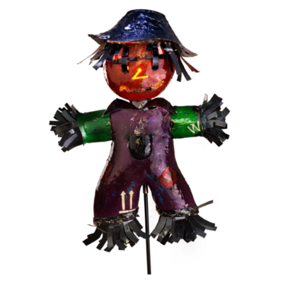 Pop the candle inside, and Happy Jack's face lights up!!
At four feet tall, he's garden-perfect, but equally at home in a conservatory too!