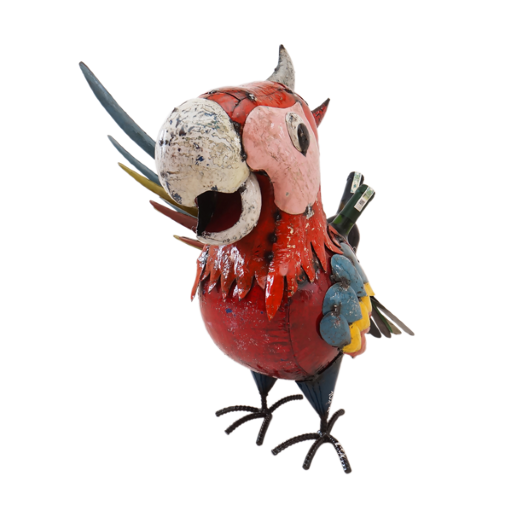 She's a drinks cooler as well as looking like a game old bird, and you can see a couple of bottles in this picture. No wonder she's squawking!!