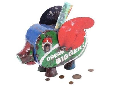 Save all your pennies for a rainy day with the help of our Piggy Bank Sculpture. 