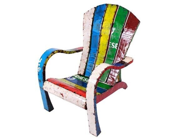 Only for the Head of the House. This is The Throne which can be used indoors or outdoors, and is made of recycled metals.
