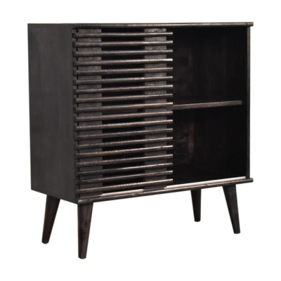 Kobe Cabinet
Ash Black Finish
Horizontal Left Hand Design and Right hand two shelf open slot