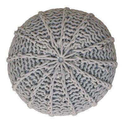 Cable Pouffe
Grey Finish
Crochet Finish - central design on top surface with vertical sections on side