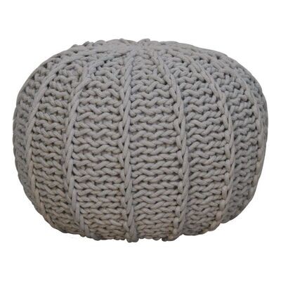 Cable Pouffe
Grey Finish
Crochet Finish - central design on top surface with vertical sections on side