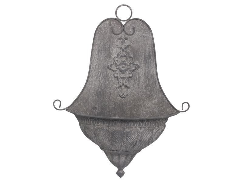 To add character to a bare wall what could be better than this Old French Wall Planter. It would look lovely with seasonal planting.
Finished in Antique Zinc, with a good height of 54 cm, and made of Iron. 