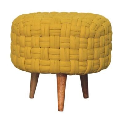 Tube Weave Design Fabric
Mustard Finish.
Nordic Legs