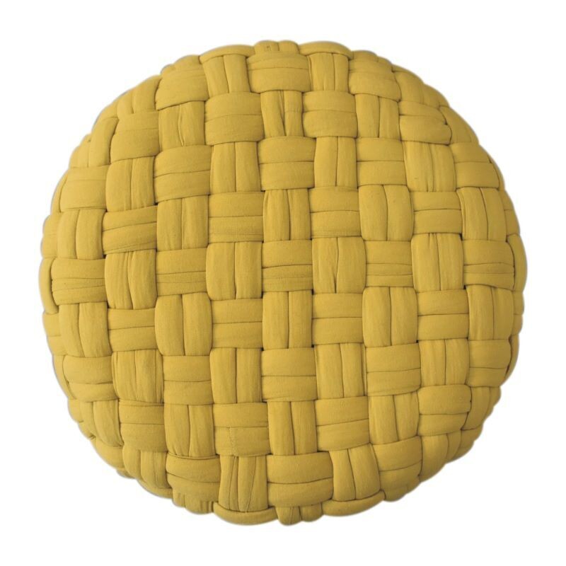 Tube Weave Design Fabric
Mustard Finish.
Nordic Legs
Top elevation view