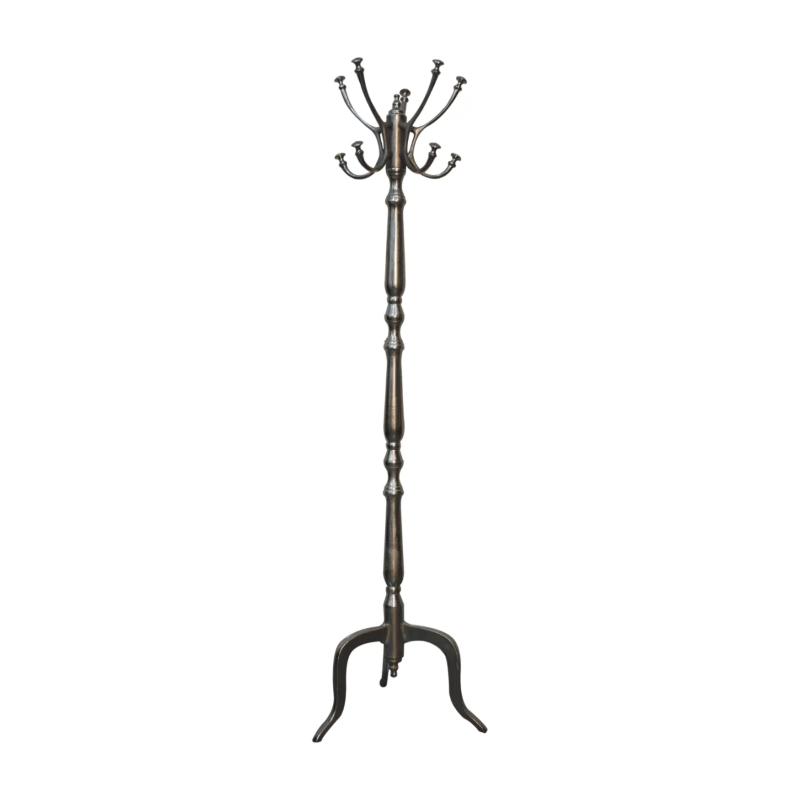Made of steel and brass with superb coat hooks
