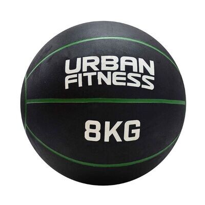 Urban Fitness Medicine Ball 8 kg
Black with green trim and white logo/weight
